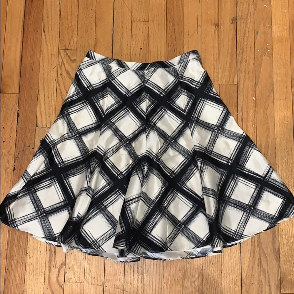 Silk BANANA REPUBLIC plaid print skirt